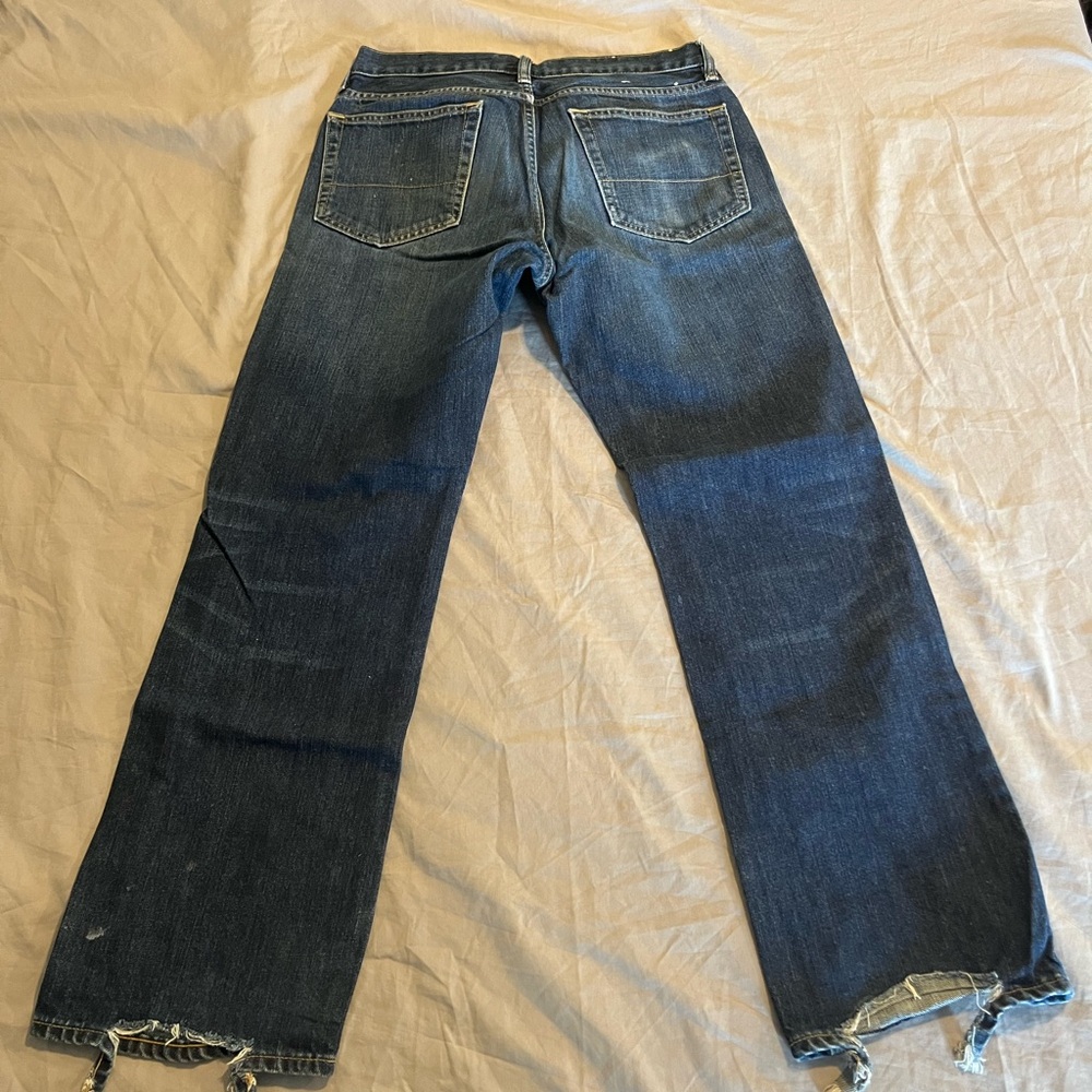J. Crew Men's Dark Blue Bootcut Jeans - Picture 2 of 6